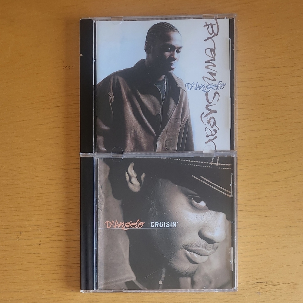 D'Angelo "Brown Sugar", "Crusin" - 1990s CD Singles (Lot of 2) 